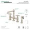 Kingston Brass KS7278AXBS English Country 8" Bridge Kitchen Faucet W/ Sprayer, Nickel KS7278AXBS - alternate 5